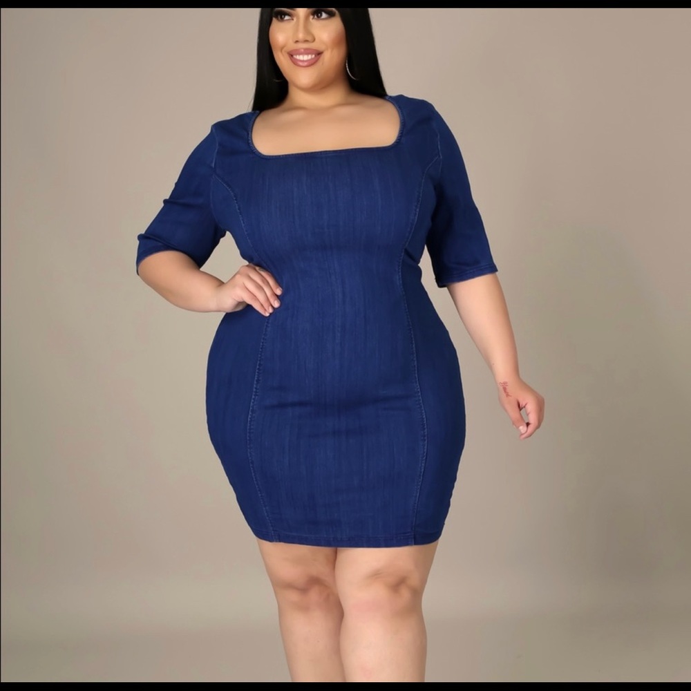 Plus size Denim Dress